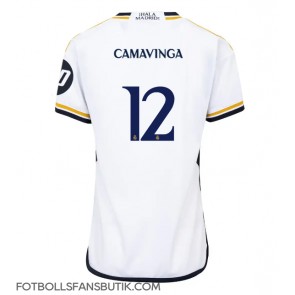 Real Madrid Eduardo Camavinga #12 Replika Hemmatröja Damer 2023-24 Kortärmad